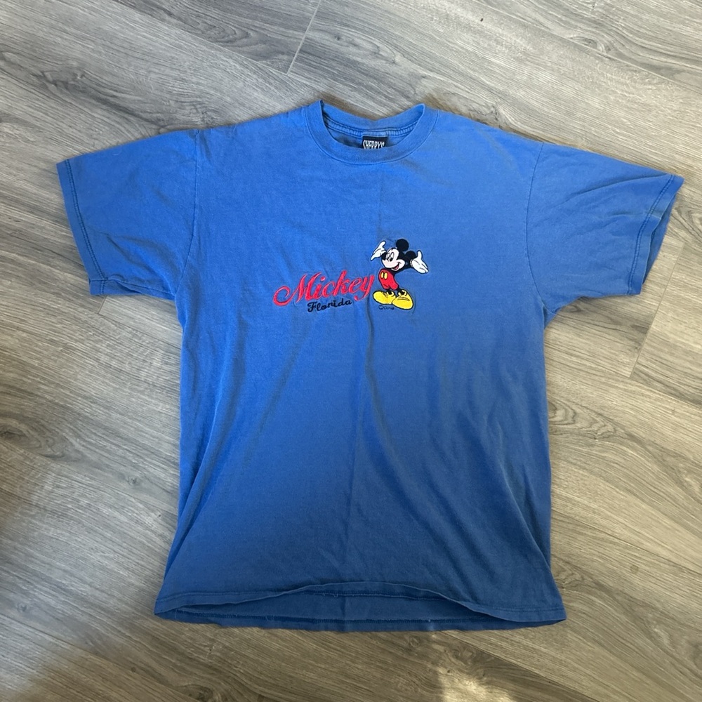 Sherrys best vintage Mickey Mouse Disneyland Resort blue cotton t-shirt